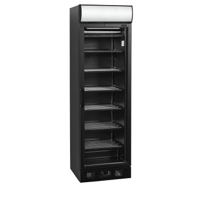 Mrazicí skříň prosklené dveře, černá UFSC371GCP Black | TEFCOLD 49561