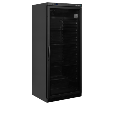 Chladicí skříň prosklené dveře, černá UR 600 BG | TEFCOLD 53933