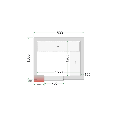 TEFCOLD 44363 | CR 180x150x220 Panely do chladicí místnosti s 120mm izolací | Serrco by