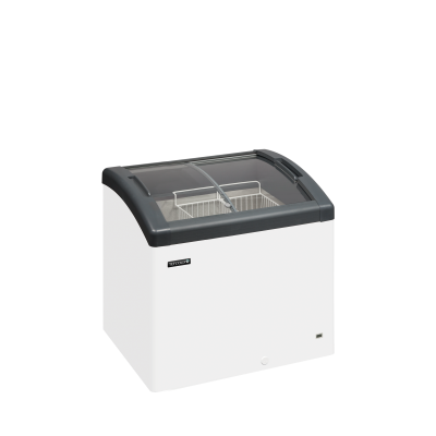 TEFCOLD 71081 | FOCUS 73 Pultová mraznička s proskleným posuvným oblým víkem | Serrco by