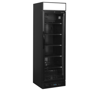 TEFCOLD 51528 | CEV 435 CP BLACK Energeticky úsporná chladnička na lahve | Serrco by