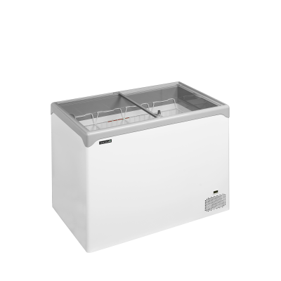 TEFCOLD 70986 | NIC302SC Pultová mraznička s proskleným rovným víkem | Serrco by
