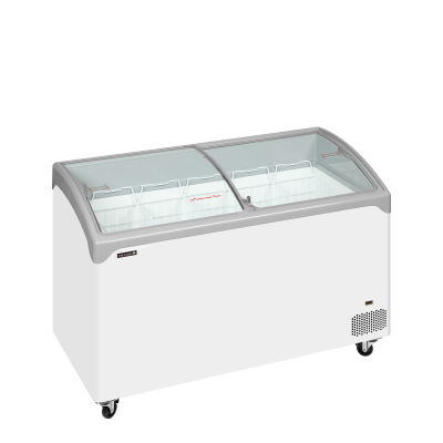 TEFCOLD 70992 | NIC402SCEB Pultová mraznička s proskleným oblým víkem | Serrco by