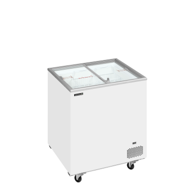 TEFCOLD 71449 | IC202SC Pultová mraznička s proskleným rovným posuvným víkem | Serrco by