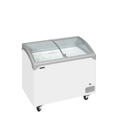 TEFCOLD 70988 | NIC302SCEB Pultová mraznička s proskleným oblým víkem | Serrco by