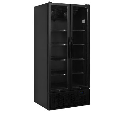 Chladicí skříň prosklené kř. dveře FS890H BLACK | TEFCOLD | 34753