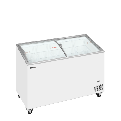 TEFCOLD 71462 | IC402SCEB Pultová mraznička s proskleným oblým víkem | Serrco by