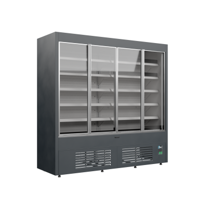 TEFCOLD 38511 | Varna 210/60 DUZ mini Chladicí přístěnná vitrína vhodná do prodejen a supermarketů | Juka