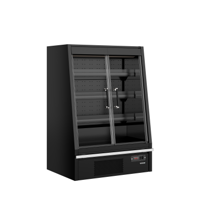 Chladicí vitrína přístěnná, kř. dveře Galaxy+ GPL10FGD Black | TEFCOLD | 47542