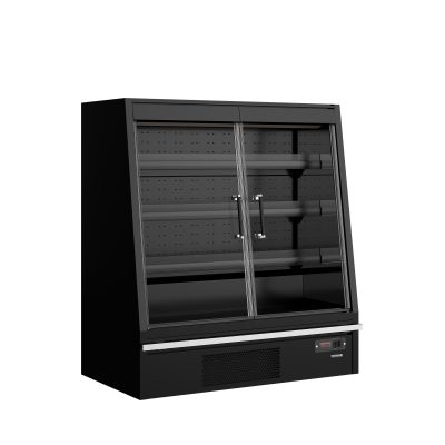 Chladicí vitrína přístěnná, kř. dveře Galaxy+ GPL14FGD Black | TEFCOLD | 47722