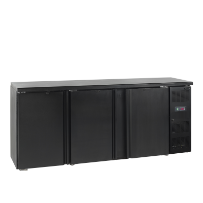 TEFCOLD 15854 | CBC 310 Minibar se třemi plnými křídlovými dveřmi, barva černá | Serrco by