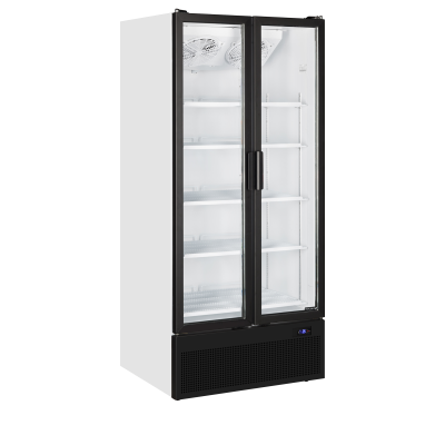 TEFCOLD 15953 | FS 890 H Chladicí skříň dvoudveřová prosklená s křídlovými dveřmi | Serrco by