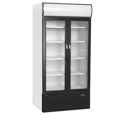 Chladicí skříň prosklené kř. dveře FSC 1000 H | TEFCOLD 15955