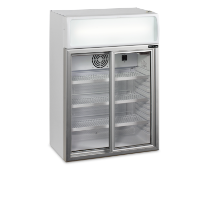 Stolní chladicí skříň prosklené dveře FSC 100 | TEFCOLD 16077