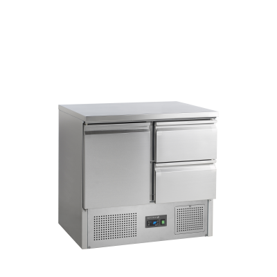 TEFCOLD 16494 | SA 912 Chladicí saladeta s pracovní deskou a šuplíky | Serrco by
