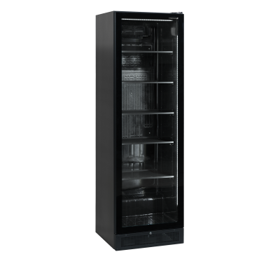 TEFCOLD 17044 | SCU 1425 FRAMELESS Chladicí skříň s prosklenými dveřmi, černé provedení | Serrco by