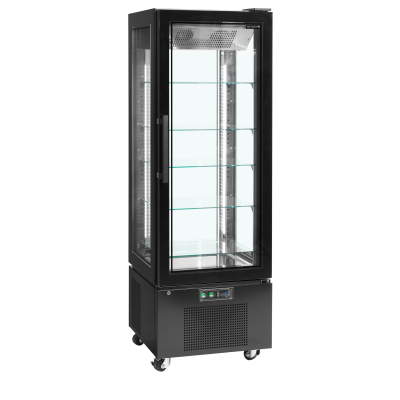 Chladicí vitrína panoramatická UPD 400 C Black | TEFCOLD 31539
