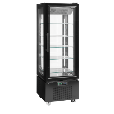 TEFCOLD 31540 | UPD 400 F Black Mrazicí panoramatická vitrína | Serrco by