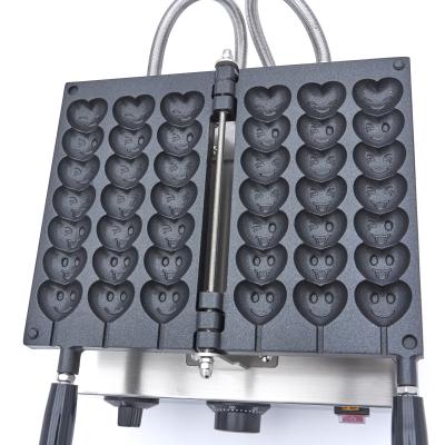 MAXIMA 09374190 | Lolly Waffle Maker - 3 lízátka - Srdíčka s emotikony na tyčinkách