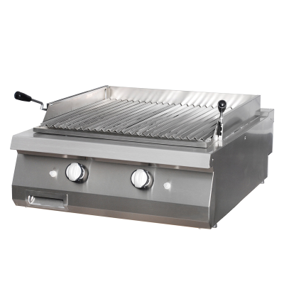 MAXIMA 09398596 | Gril na lávový kámen Premium - plynový - dvojitá jednotka - hloubka 90 cm