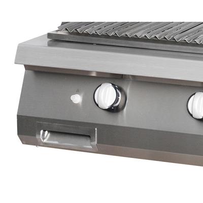 MAXIMA 09398596 | Gril na lávový kámen Premium - plynový - dvojitá jednotka - hloubka 90 cm