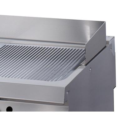 MAXIMA 09398587 | Grilovací pánev Premium 1/2 s drážkami Chrome - elektrická - dvojitá jednotka - hloubka 90 cm