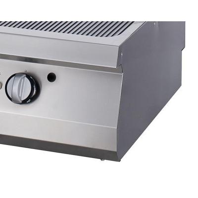 MAXIMA 09398589 | Prémiová grilovací pánev s drážkami Chrome - elektrická - dvojitá jednotka - hloubka 90 cm