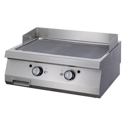 MAXIMA 09398574 | Grilovací pánev Premium s drážkami Chrome - plynová - dvojitá jednotka - hloubka 90 cm