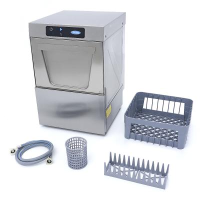 MAXIMA 09211001 | Myčka skla - 35 x 35 cm - s odtokem, oplachovačem a mýdlovým čerpadlem - digitální displej - 230V