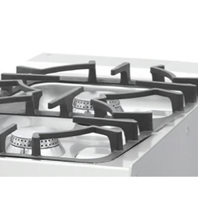 MAXIMA 09396116 | Heavy Duty sporák – 2 hořáky – samostatná jednotka – hloubka 70 cm – 13,5 kW – plyn