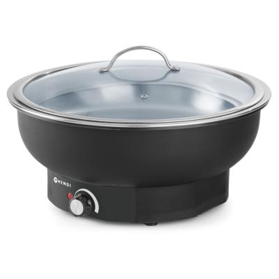HENDI 204832 | Elektrický chafing Tesino, HENDI, Kitchen Line, 6, 8L, ⌀405x(H)240mm