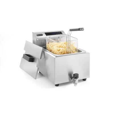 HENDI 207369 | Fritéza Profi Line digitální s výpustí - 8 l