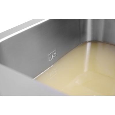 HENDI 215012 | Fritéza indukční s výpustí, obj. 8 l, HENDI, 8L, Světle šedá