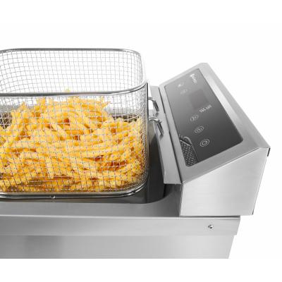 HENDI 215012 | Fritéza indukční s výpustí, obj. 8 l, HENDI, 8L, Světle šedá