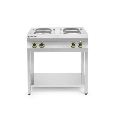 HENDI 226223 | Elektrický vařič Kitchen Line – 4 plotýnky s otevřenou podstavou