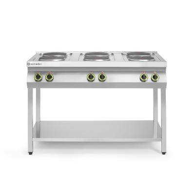HENDI 226230 | Elektrický vařič Kitchen Line – 6 plotýnek s otevřenou podstavou