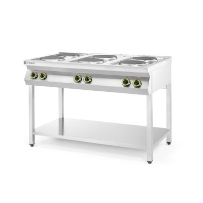 HENDI 226230 | Elektrický vařič Kitchen Line – 6 plotýnek s otevřenou podstavou