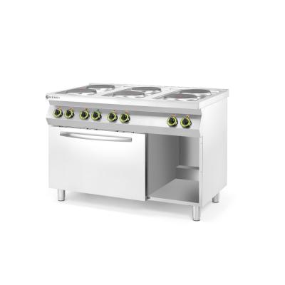 HENDI 226247 | Elektrický vařič Kitchen Line – 6 plotýnek s konvektomatem GN 1/1, HENDI, Kitchen Line HENDI