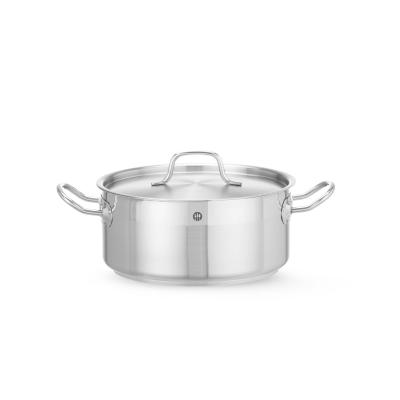HENDI 830406 | Nízký hrnec s pokličkou, HENDI, Profi Line, 4, 8L, ⌀240x(H)105mm