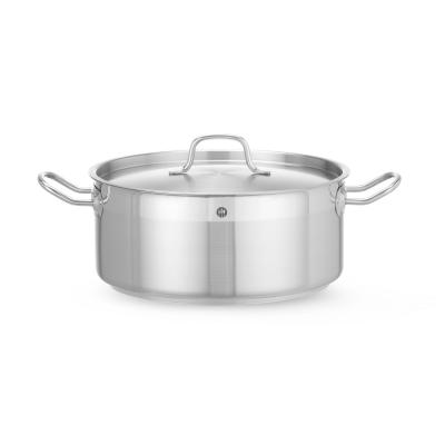HENDI 830505 | Nízký hrnec s pokličkou, HENDI, Profi Line, 7, 5L, ⌀280x(H)120mm