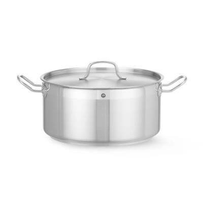 HENDI 830604 | Nízký hrnec s pokličkou, HENDI, Profi Line, 12L, ⌀320x(H)150mm