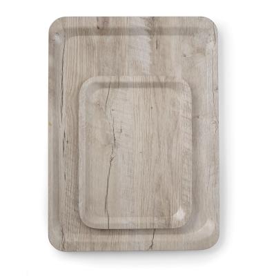 AMERBOX 508909 | Tác servírovacís melaminovým laminátem se vzorem dřeva, AmerBox, Světlé dřevo