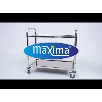 Maxima Servírovací vozík z nerezové oceli - 3 police |  09300546