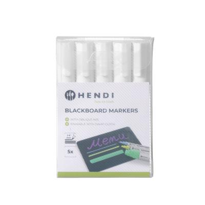 HENDI 664209 | Popisovače na bílé tabule s úzkým hrotem, HENDI, 5x bílý
