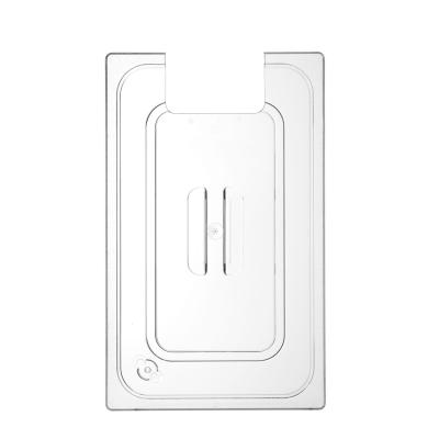 HENDI 864227 | Víko pro polykarbonátové nádoby GN s výřezem pro cirkulační čerpadlo sous vide
