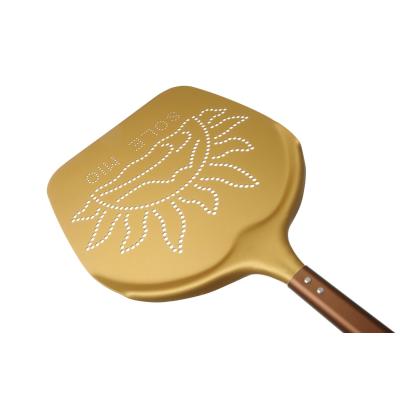 HENDI 617830 | Lopata na pizzu Sole Mio – perforovaný hliník Lilly Codroipo
