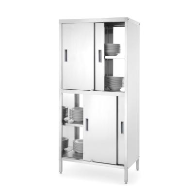 HENDI 811634 | Průchozí skříňka s přepážkou a posuvnými dveřmi – přišroubovaná, HENDI, Kitchen Line
