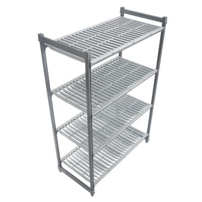 HENDI CBU213672V4 | Skladovací regál Camshelving Cambro Basics Plus se 4 odvětrávanými policemi Cambro