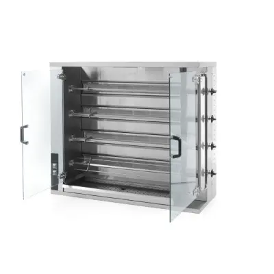 Plynový rožeň pro 16-20 kuřat, HENDI, 1150x472x(H)981mm | 226087