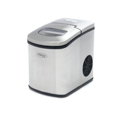 MAXIMA 09100500 | Výrobník ledu - 10-12 kg/24 h - Duté kostky ledu - Vzduchem chlazený - Stříbro